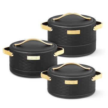 Jaypee Luxura Casserole 3 Pcs Set | Black