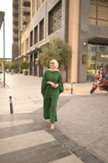 Zambak Co-ord Set in CY fabric with collar design, free size, available in 9 colors
