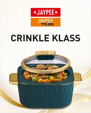Jaypee Crinkle Klass Casserole 3Pcs Set | Green