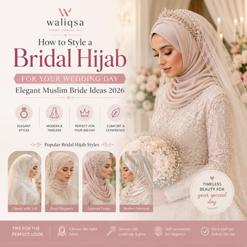 how to style a bridal hijab
