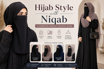 hijab style with niqab