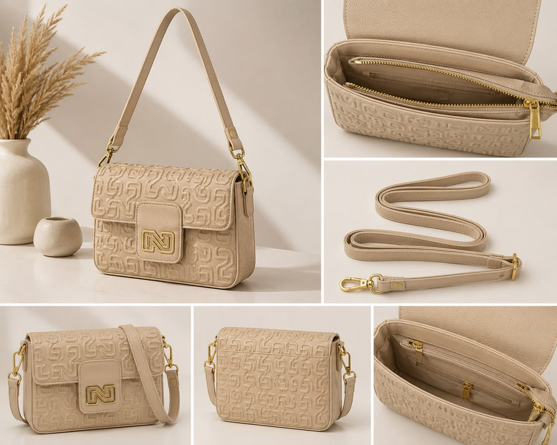 Downtown Shoulder Bag - Cream