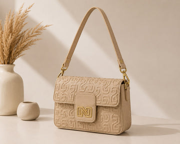 Downtown Shoulder Bag - Cream