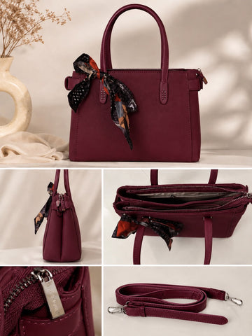 Weekend Tote Bag – Burgundy