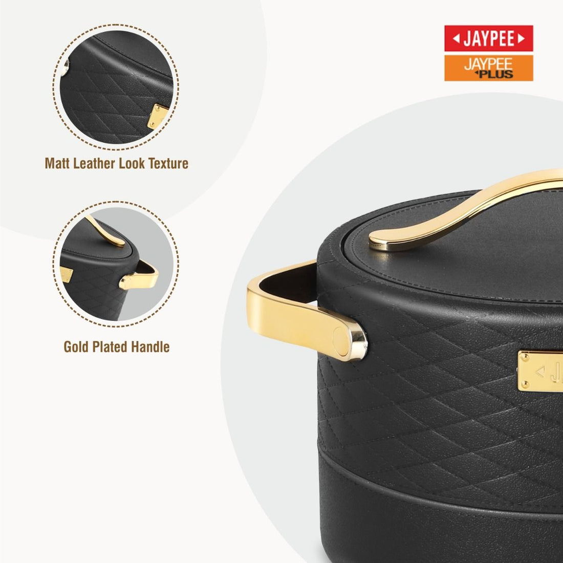 Jaypee Luxura Casserole 3 Pcs Set | Black