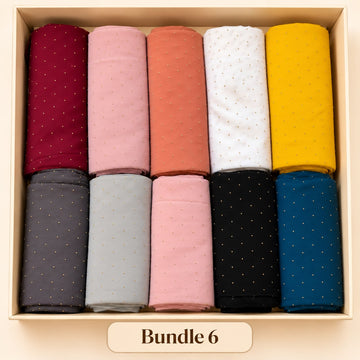 10 - Piece Stone Hijab Bundle 6