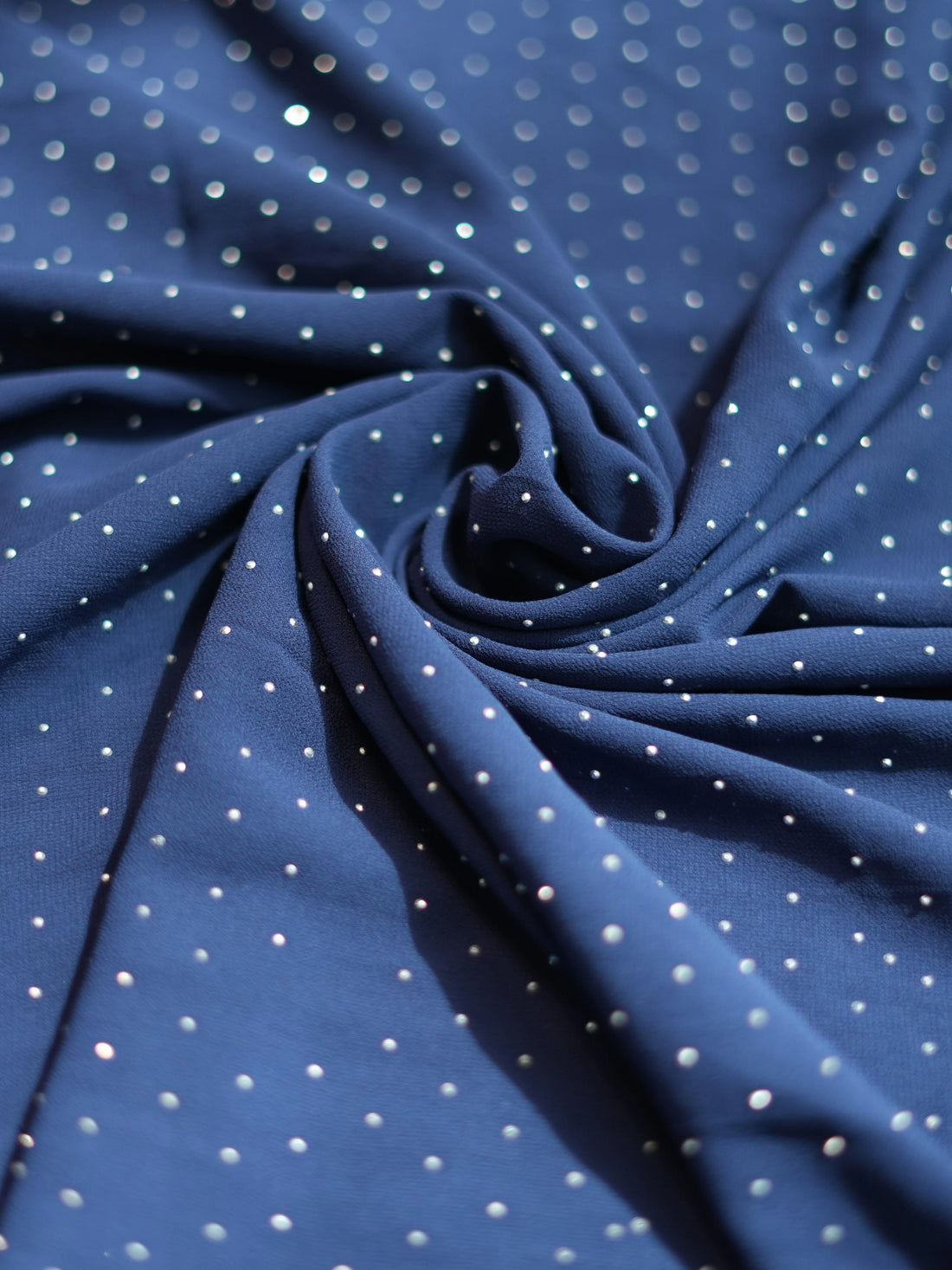 Navy Blue White | Stone Hijab