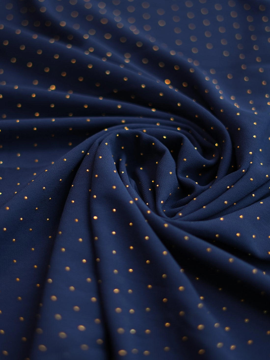 Navy Blue Golden | Stone Hijab