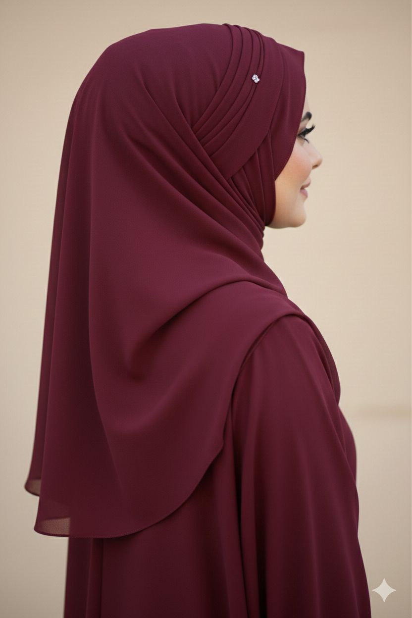 Hijab Volumizer Scrunchie | White