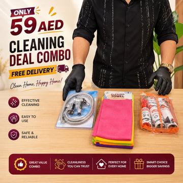 Ultimate Home Cleaning Deal Combo | Bidet Sprayer, Microfiber Towels & Lint Rollers