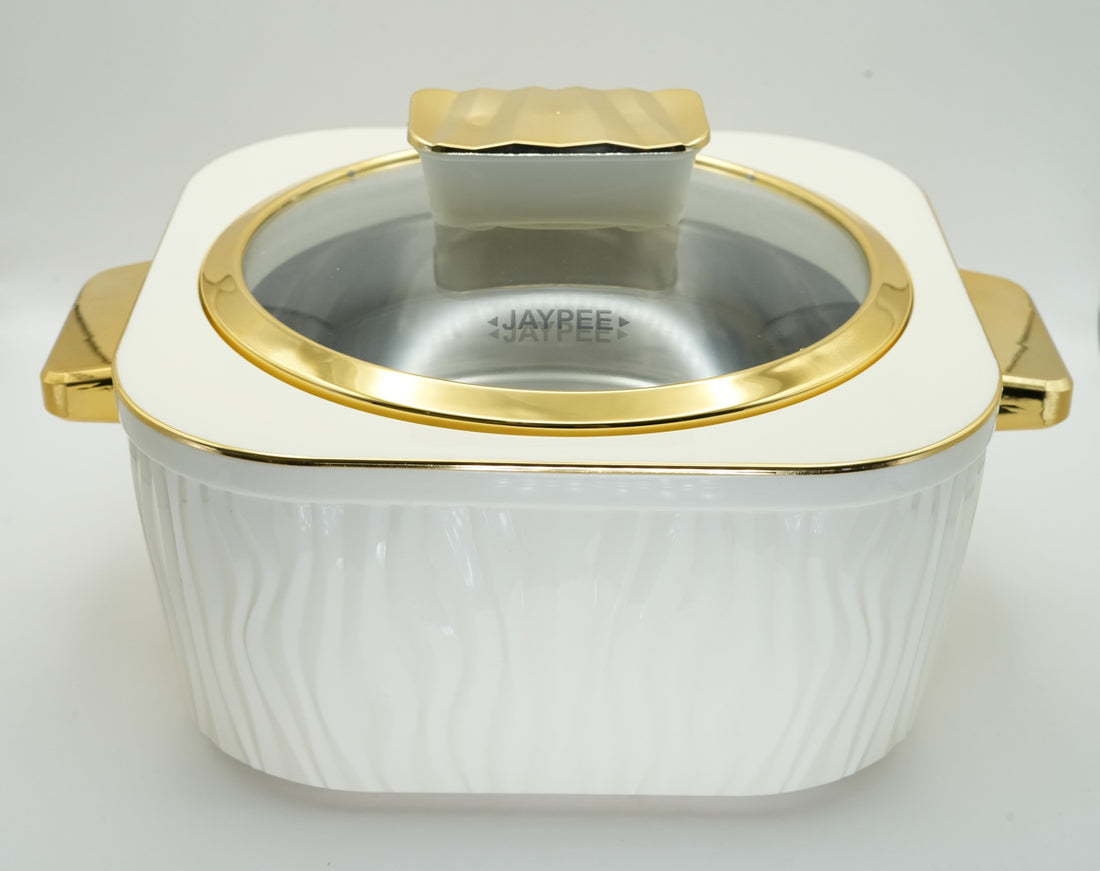 Jaypee Crinkle Klass Casserole 3Pcs Set | White