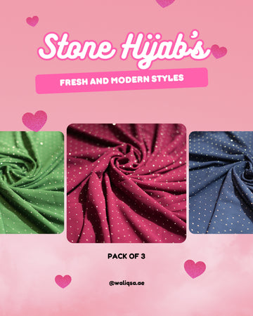 Mix & Match Any 3 Stone Hijab's